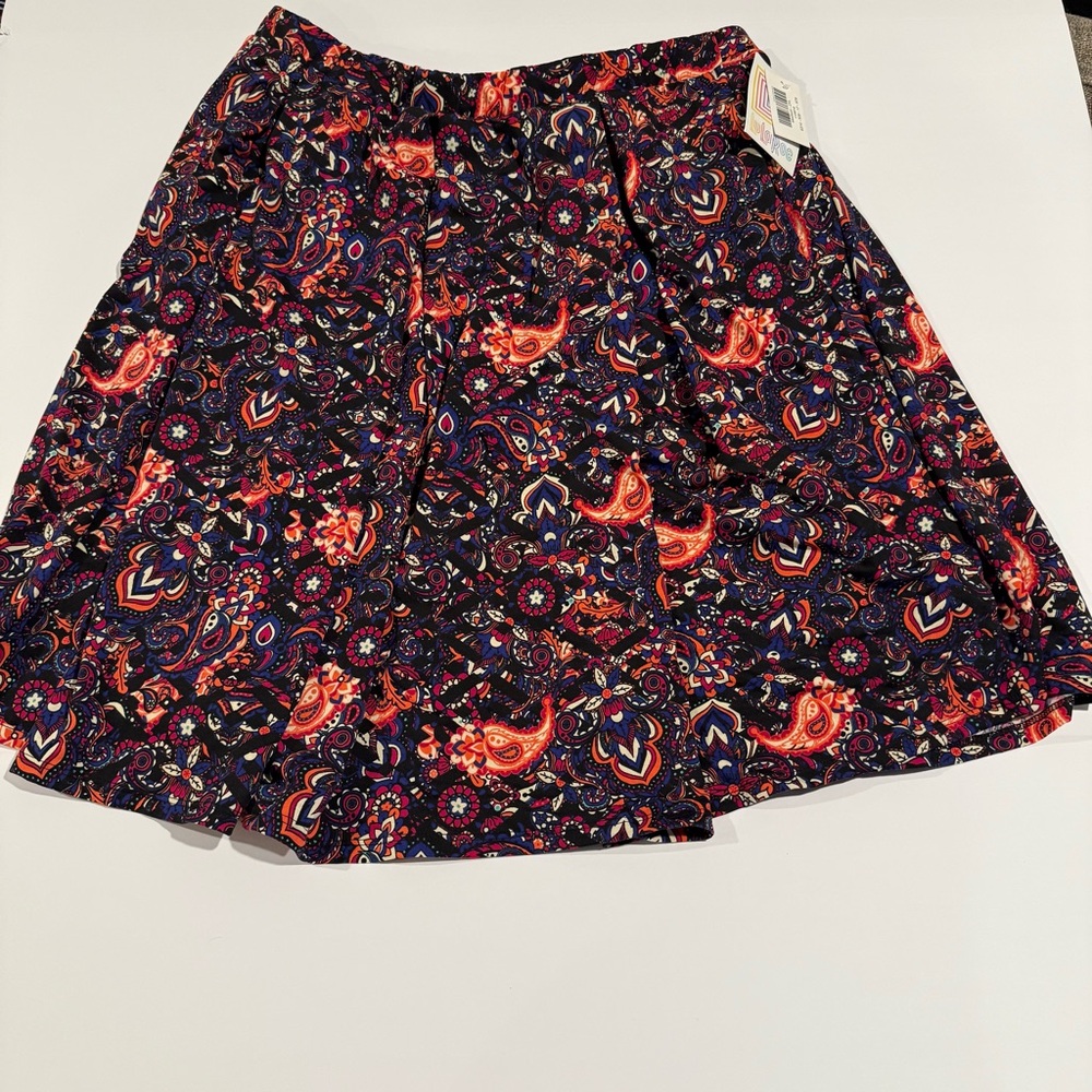LuLaRoe Colorful Paisley Skater Skirt